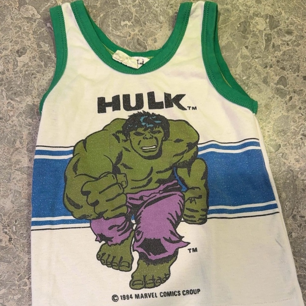 Boys Hulk Vintage Tank Top